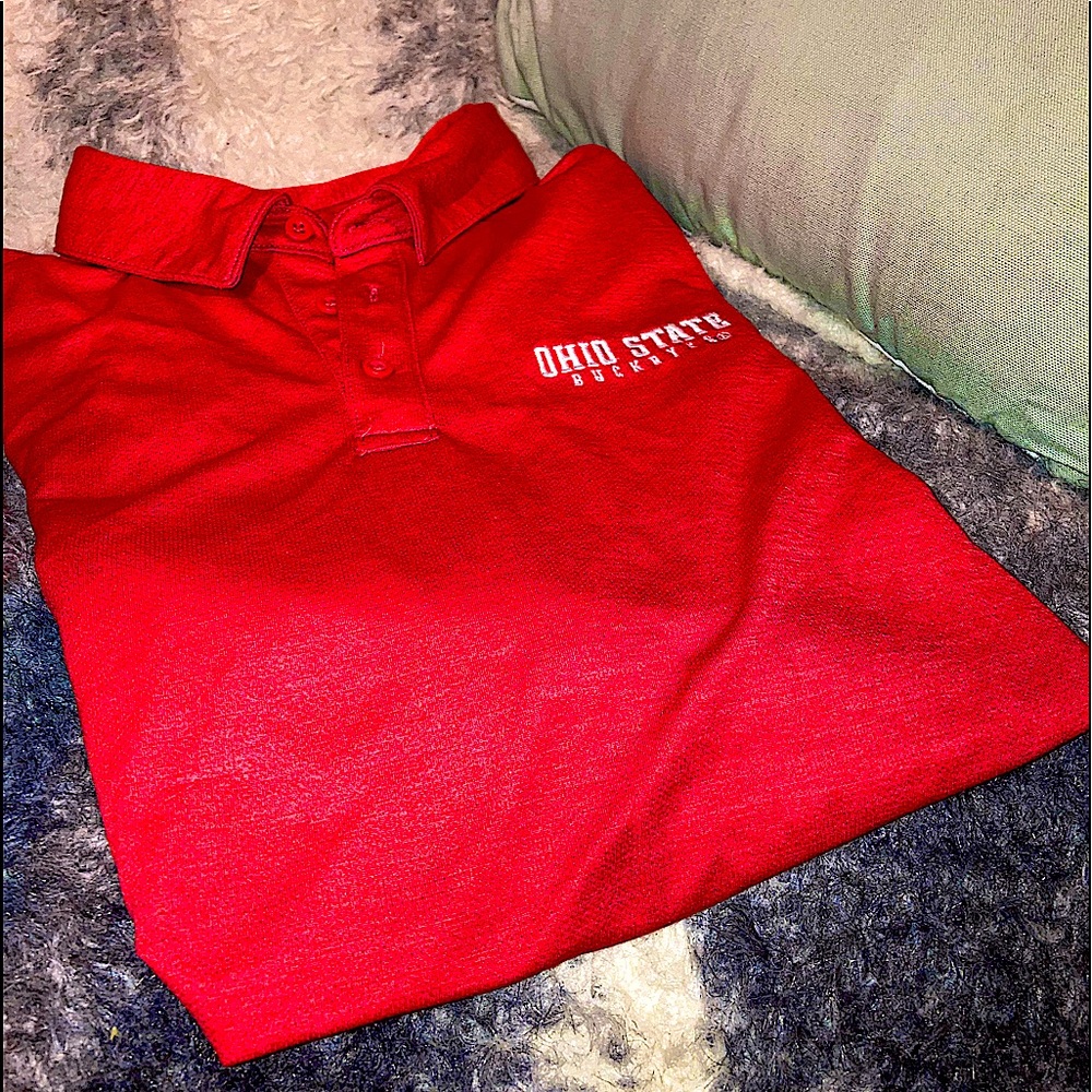 Large Red Ohio State Buckeyes Polo